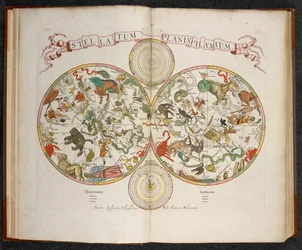 Stellatum Planisphaerium, En planisfære med tegn på dyrekretsen