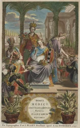 Tittelside fra quot;Horti Medici Amstelodamensis Rariorum Plantarum Historiaquot; vol. I, av Jan Commelin