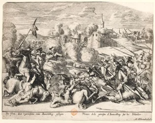 Enniskillen-garnisonens seier over irerne i 1689, ca. 1691