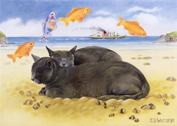 Fish Dreams, 1997 (akryl på lerret)
