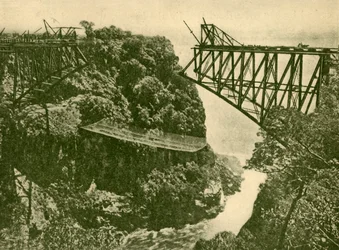 Bygge Zambesi Railway Bridge, c1930.