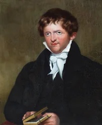 Portrett av pastor Joseph Wolff (olje på lerret)