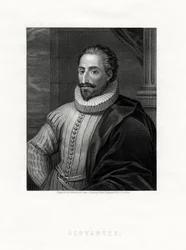 Miguel de Cervantes , spansk romanforfatter, poet og dramatiker, 1800-tallet