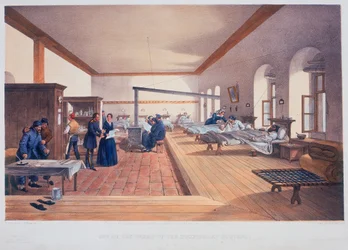 Sykehusavdeling, Scutari, Tyrkia, 1856
