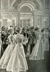 Statsresepsjonen på Buckingham Palace: Inngangen til prinsen og prinsessen av Wales, c1897