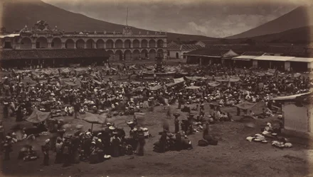Plaza og visekongens palass-Antigua de Guatemala, 1877.