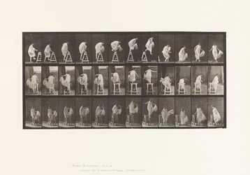 Plate 172. Å tråkke på en bukk; Jumping Down, Turning, 1885