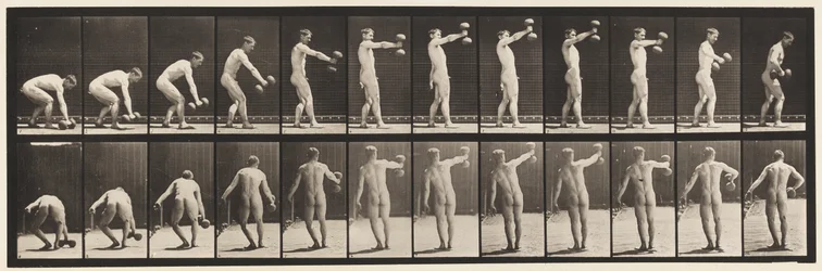 Plate 326. Løfting 50-lb. Dumb-Bell på armlengdes avstand