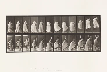 Plate 457. Tråkke på stolen og strekke seg opp