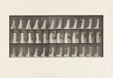 Tallerken 462. Heller drikkoffer på bakken, drikker fra beger, 1885