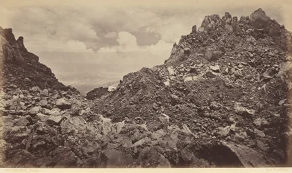 Quezaltenango fra krateret til en vulkan, 1877 (bilde)
