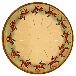 Zoopraxiscope-skive med en galopperende hest, 1893