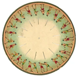 Zoopraxiscope-plate som viser menn som bokser, 1893