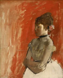 Ballettdanser med kryssede armer