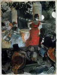 Kafekonsert på Les Ambassadeurs Maleri av Edgar Degas (1834-1917) 1877 Dim 37x27 cm Lyon, Museum of Fine Arts