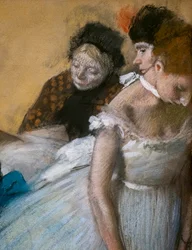 Danseeksamen (detalj). 1880. Pastell på papir.