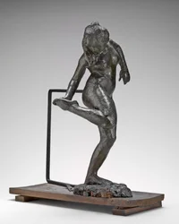 Danser ser på sålen på høyre fot, ca. 1890-tallet.