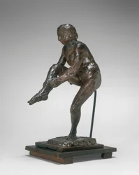 Danser tar på seg strømpen, 1890-tallet 1911.