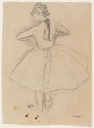 Danser stående, bakfra; Stående danser, bakfra, 1872-1873