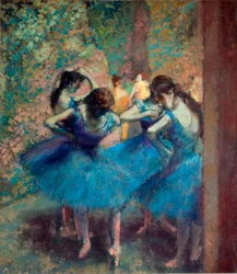 Dansere i blått, ca. 1890 (olje på lerret)