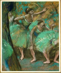 Dansere (pastell på papir)