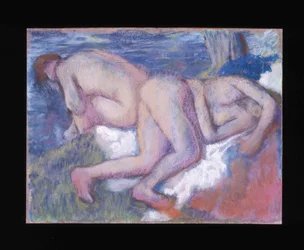 To badende kvinner, ca. 1895