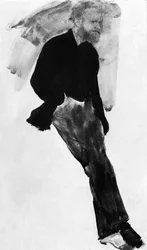 Édouard Manet (1832–1883) fransk maler, tegning av Edgar Degas