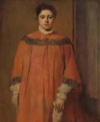Pike i rødt, ca. 1866