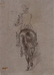 Jeger på en hest