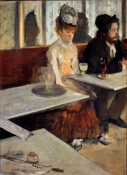 På en kafé eller i absinten
