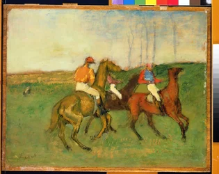 Jockeyer og veddeløpshester, ca. 1890-95