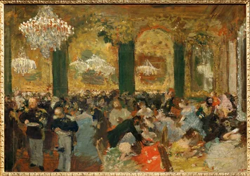 Middag på ballet (olje på lerret)