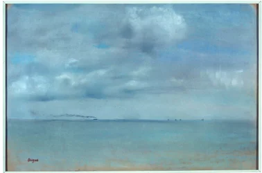 Marine Pastell maleri på gems av Edgar Degas (1834-1917) 1869 Søn. 0,31x0,46 m Paris, musee d