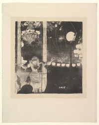 Frøken Bécat på Café des Ambassadeurs, Paris, 1877-78.