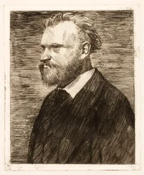 Portrett av Edouard Manet, pub. 1864.