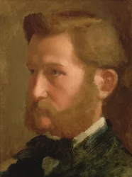 Portrett av Paul Valpincon, ca. 1868-72 (olje på papir lagt ned på lerret)