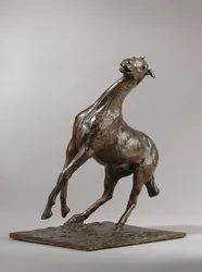 Oppveksthest, modellert ca. 1870-tallet, støpt 1919-21
