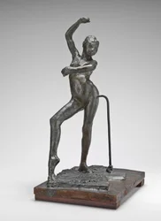 Spansk dans, ca. 1880 (pigmentert bivoks, metallarmatur, på trebunn)