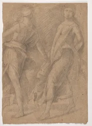 Studie etter Andrea Mantegna, "Parnassus", ca.1854-56