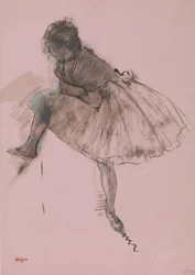 Studie av en ballettdanser recto, Two Studies of Dancers verso, ca. 1873.