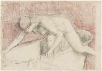 The Bath (kritt- og pastelltegning)