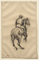 The Jockey, ca. 1885-1900 (kull på papir)