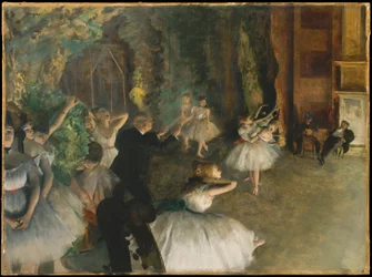 Ballettprøven på scenen