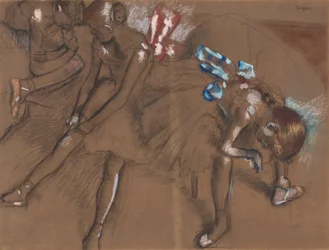Tre dansere hviler, ca. 1880