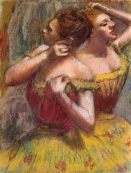 To dansere (pastell på papir)