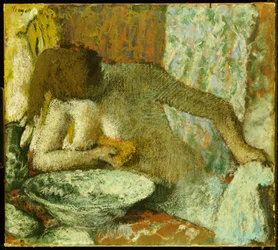 Kvinne på toalettet hennes, ca. 1897