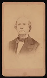 Portrett av Ezra Bartlett French 1810-1880, før 1880.