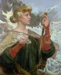 Edelweiss (olje på panel)