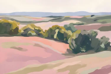 Pink Rolling Hills