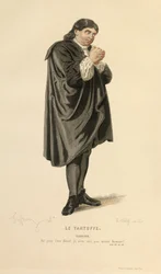 Kostyme til rollen som Tartuffe, ca. 1868 (gravering)